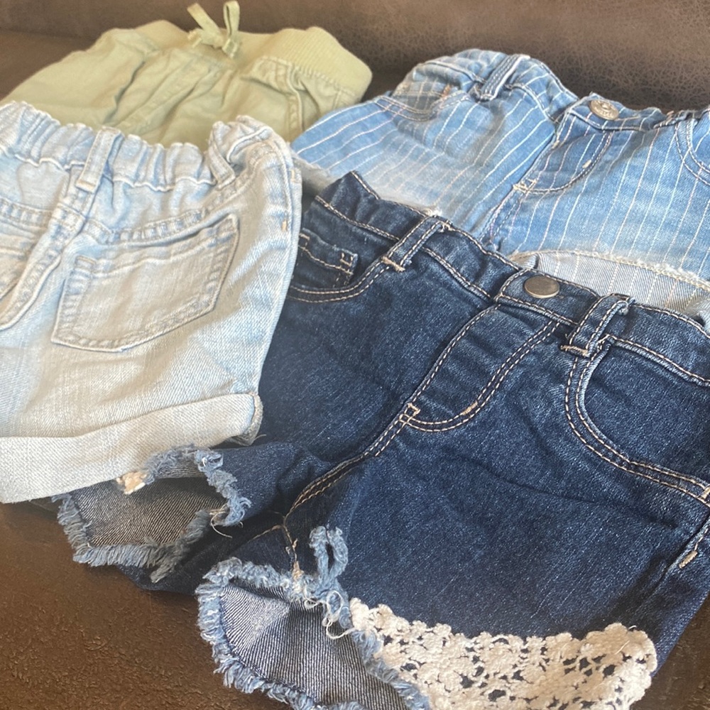 Girls Summer Jean short lot sz2t-3t